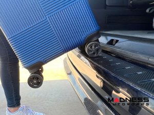 FIAT 500e Gen2 Bumper Sill Protector - Rear - Stainless Steel w/ Carbon Fiber Accents 2024-2024